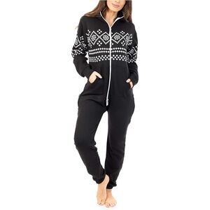 Juicy Trendz Novelty One Piece Pajamas Adult Onesie for Women Size Medium